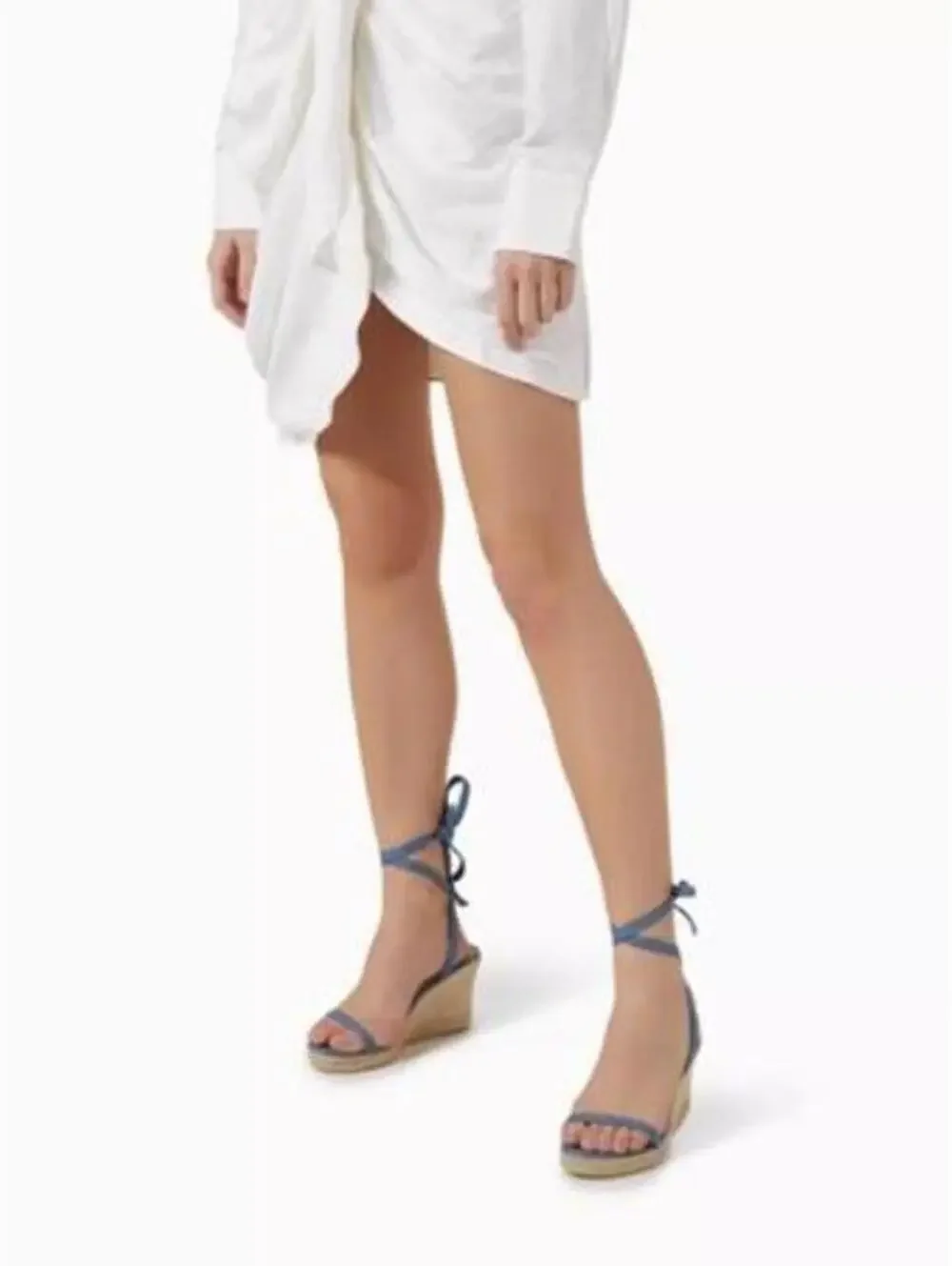 Alohas Blue denim Willa wedge